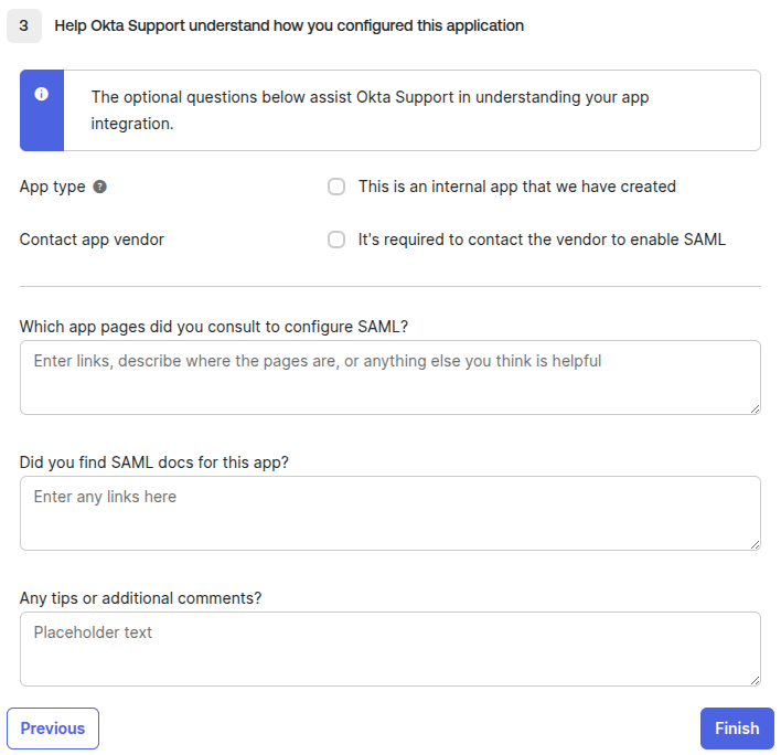 Feedback form
