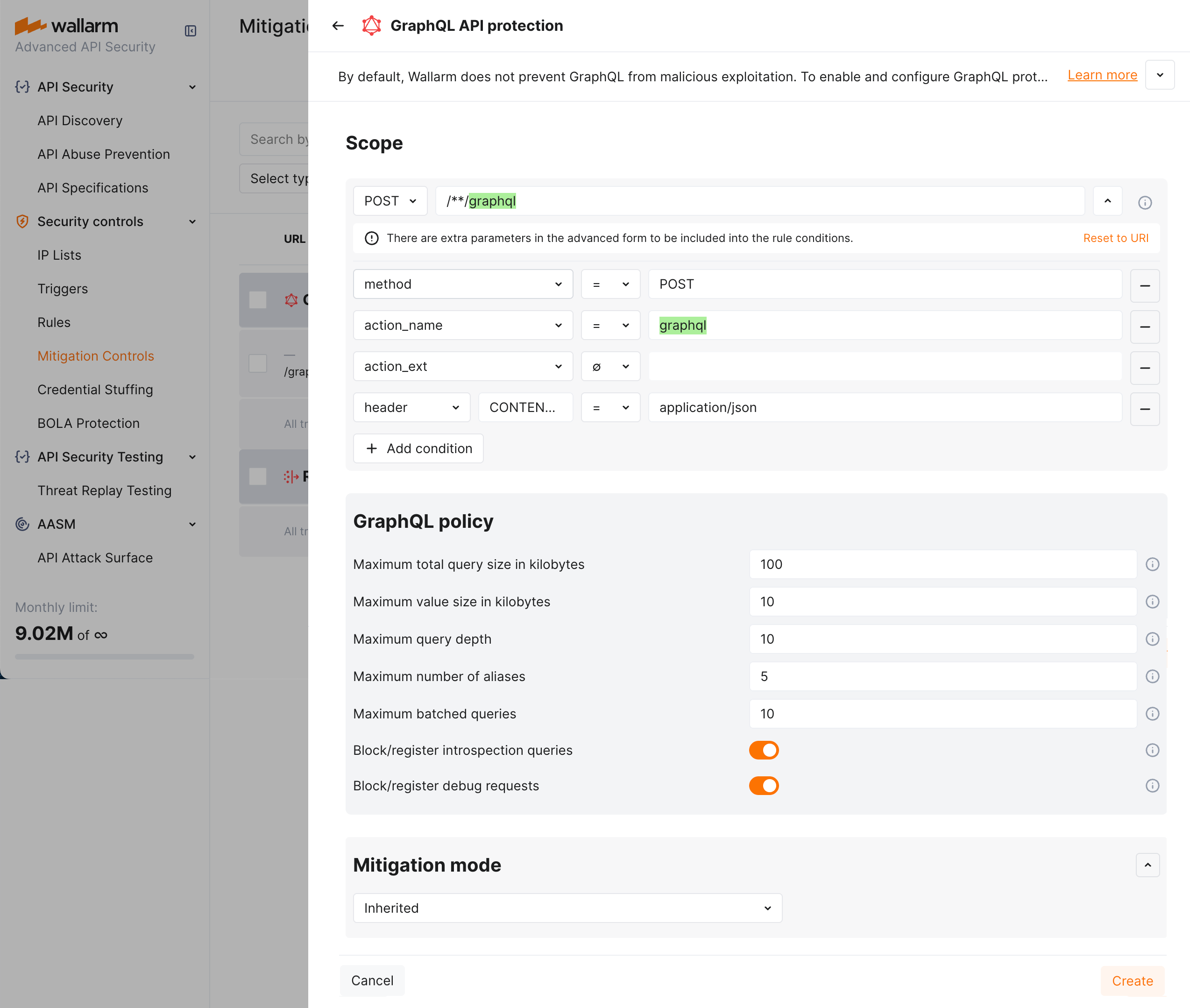 GraphQL thresholds